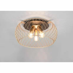 Lampes Vintages & Rétros-Luminaires Trio Plafonnier Trio Tamil Laiton, 3 lumières