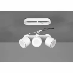 Luminaires Trio Plafonnier Trio Taurus LED Blanc, 6 lumières* Éclairage Led