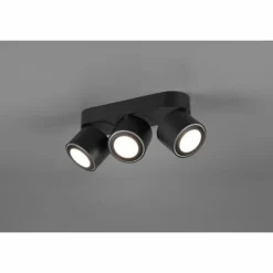 Luminaires Trio Plafonnier Trio Taurus LED Noir, 6 lumières* Éclairage Led
