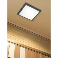 Luminaires Trio Plafonnier Trio TRAVE LED Anthracite, 1 lumière