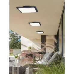 Luminaires Trio Plafonnier Trio TRAVE LED Anthracite, 1 lumière