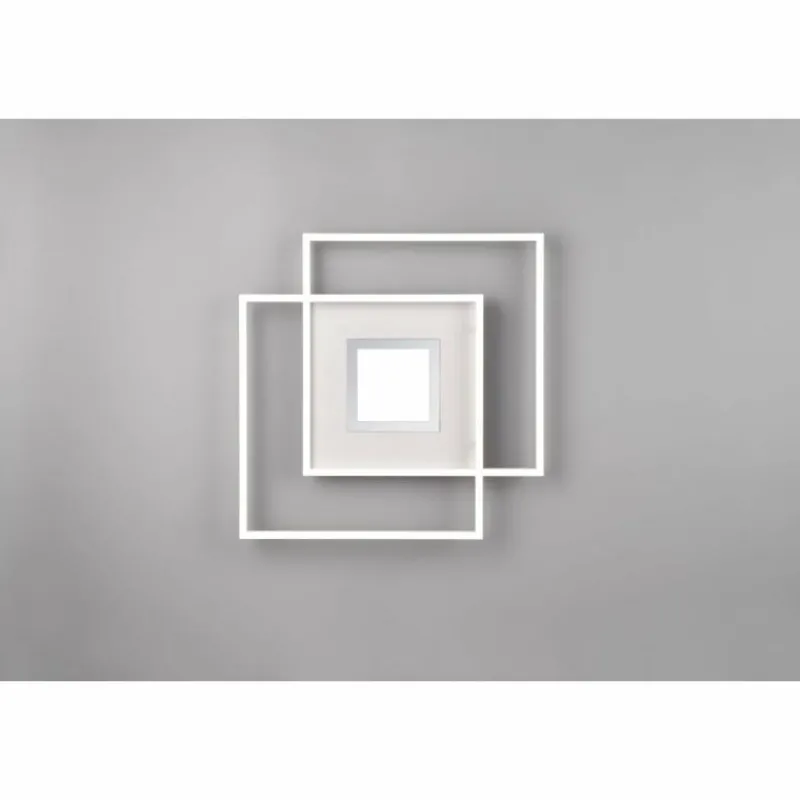 Luminaires Trio Plafonnier Trio Via LED Blanc, 1 lumière, Télécommandes* Éclairage Led