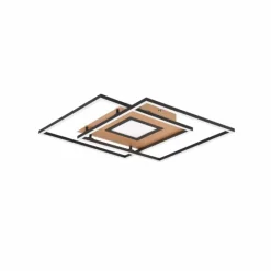 Lampes Dorées-Luminaires Trio Plafonnier Trio Via LED Or, Noir, 1 lumière, Télécommandes