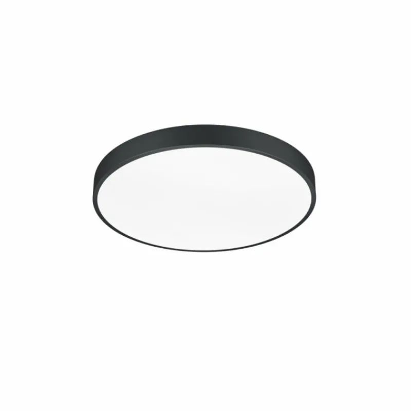 Luminaires Trio Plafonnier Trio Waco LED Noir, 1 lumière* Éclairage Led