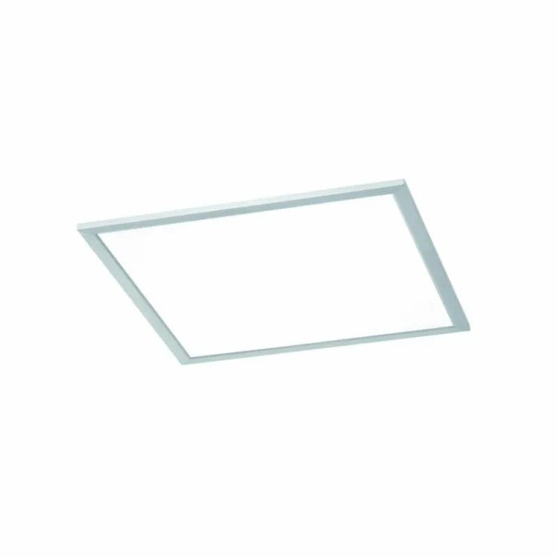 Luminaires Trio Plafonnier Trio WIZ GRIFFIN LED Nickel mat, 1 lumière, Télécommandes, Changeur de couleurs