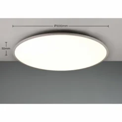 Luminaires Trio Plafonnier Trio YUMA LED Titane, 1 lumière, Télécommandes* Éclairage Led