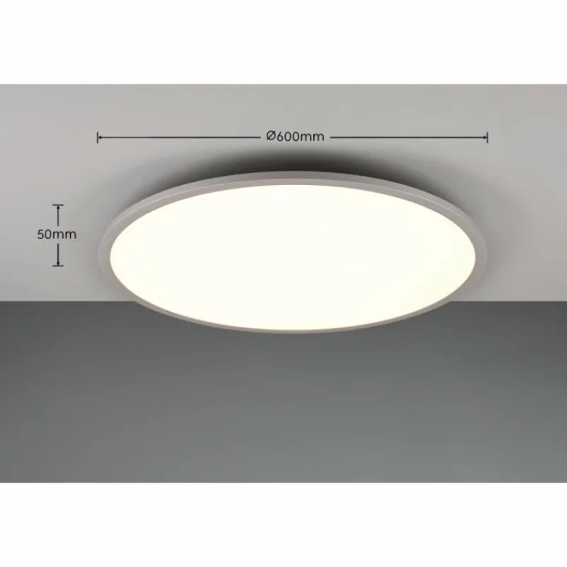 Luminaires Trio Plafonnier Trio YUMA LED Titane, 2 lumières, Télécommandes, Changeur de couleurs* Éclairage Led