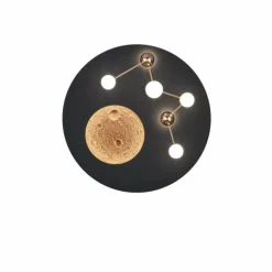 Lampes Dorées-Luminaires Trio Plafonnier Trio Zodiac LED Or, Noir, 1 lumière