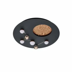 Lampes Dorées-Luminaires Trio Plafonnier Trio Zodiac LED Or, Noir, 1 lumière