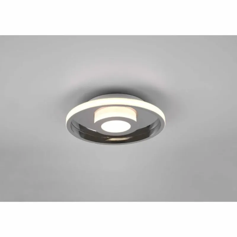 Luminaires Trio Plafonnier Trio-Leuchten Ascari LED Chrome, 1 lumière* Éclairage Led