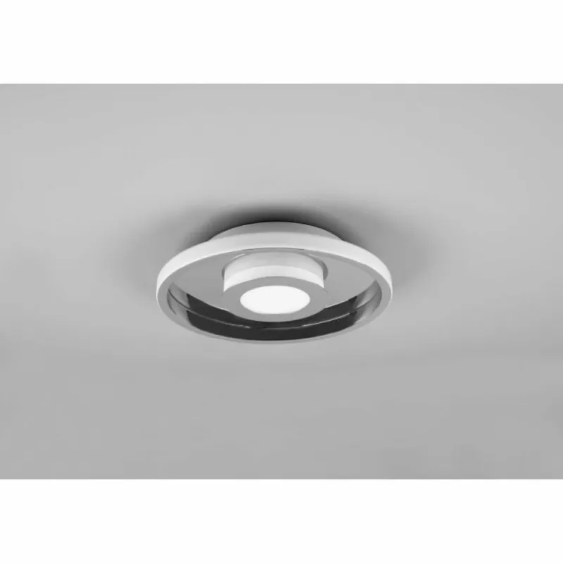 Luminaires Trio Plafonnier Trio-Leuchten Ascari LED Chrome, 1 lumière* Éclairage Led