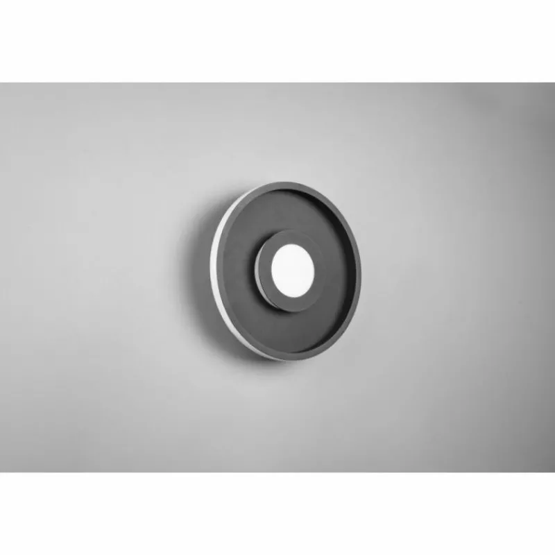 Luminaires Trio Plafonnier Trio-Leuchten Ascari LED Noir, 1 lumière* Éclairage Led