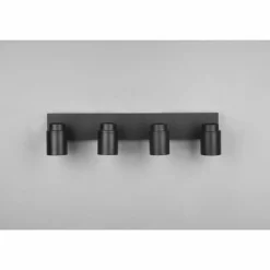 Luminaires Trio Plafonnier Trio-Leuchten Angelo Noir, 4 lumières* Spots Et Projecteurs