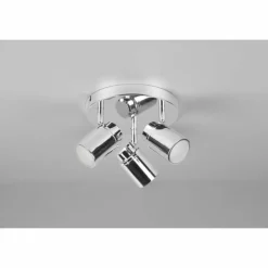 Luminaires Trio Plafonnier Trio-Leuchten Angelo Chrome, 3 lumières* Spots Et Projecteurs
