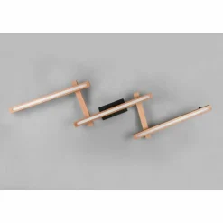 Lampes En Bois-Luminaires Trio Plafonnier Trio-Leuchten Bellari LED Brun, 1 lumière, Télécommandes