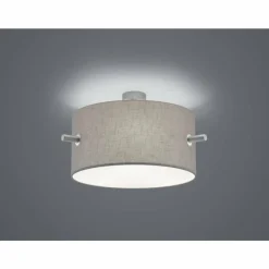 Lampes En Tissu-Luminaires Trio Plafonnier Trio-Leuchten Camden Nickel mat, 3 lumières