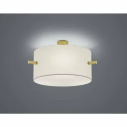 Lampes En Tissu-Luminaires Trio Plafonnier Trio-Leuchten Camden Laiton, 3 lumières