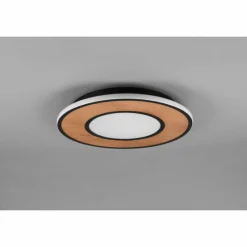 Lampes En Bois-Luminaires Trio Plafonnier Trio-Leuchten Deacon LED Brun, 1 lumière