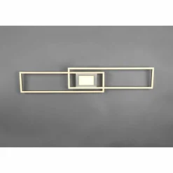 Luminaires Trio Plafonnier Trio-Leuchten Ganado LED Nickel mat, 2 lumières, Télécommandes, Changeur de couleurs* Éclairage Led