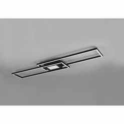 Luminaires Trio Plafonnier Trio-Leuchten Ganado LED Noir, 2 lumières, Télécommandes, Changeur de couleurs* Éclairage Led