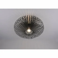 Lampes Vintages & Rétros-Luminaires Trio Plafonnier Trio-Leuchten Johann Noir, 1 lumière