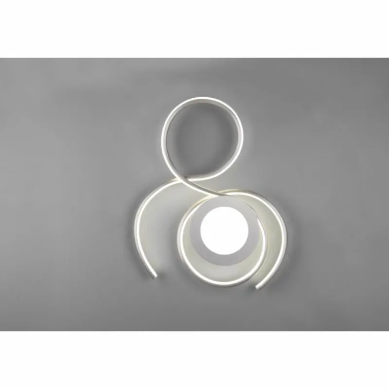 Luminaires Trio Plafonnier Trio-Leuchten Jive LED Nickel mat, 1 lumière, Télécommandes* Éclairage Led