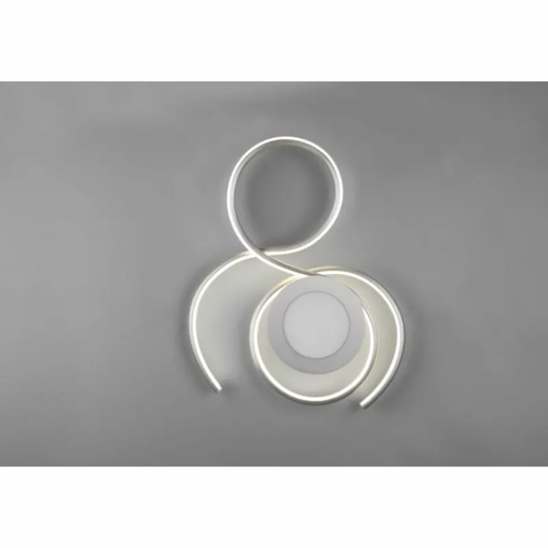 Luminaires Trio Plafonnier Trio-Leuchten Jive LED Nickel mat, 1 lumière, Télécommandes* Éclairage Led