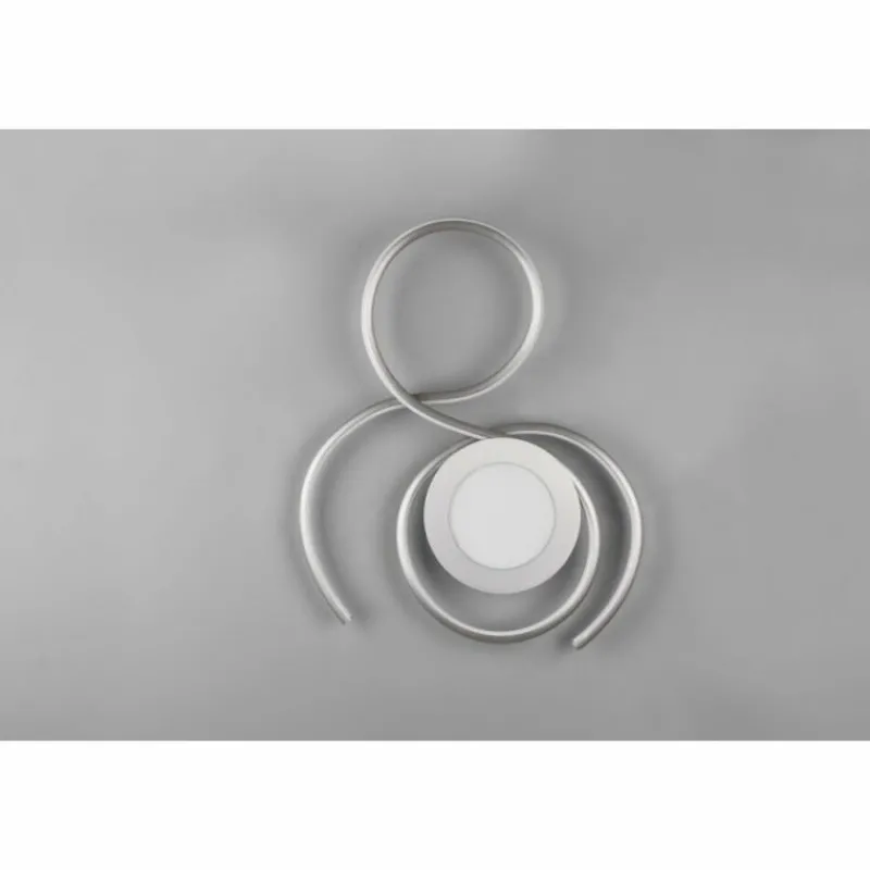 Luminaires Trio Plafonnier Trio-Leuchten Jive LED Nickel mat, 1 lumière, Télécommandes* Éclairage Led