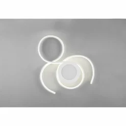 Luminaires Trio Plafonnier Trio-Leuchten Jive LED Blanc, 1 lumière, Télécommandes* Éclairage Led