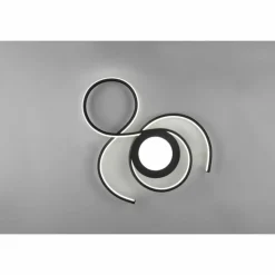 Luminaires Trio Plafonnier Trio-Leuchten Jive LED Noir, 1 lumière, Télécommandes* Éclairage Led