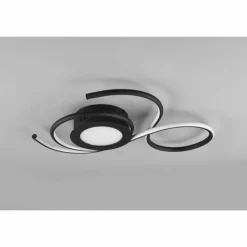 Luminaires Trio Plafonnier Trio-Leuchten Jive LED Noir, 1 lumière, Télécommandes* Éclairage Led