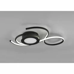 Luminaires Trio Plafonnier Trio-Leuchten Jive LED Noir, 1 lumière, Télécommandes* Éclairage Led