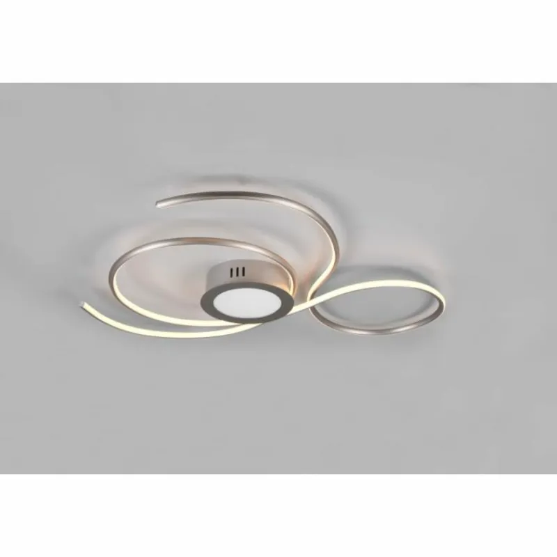 Luminaires Trio Plafonnier Trio-Leuchten Jive LED Nickel mat, 1 lumière* Éclairage Led