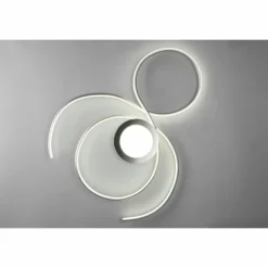 Luminaires Trio Plafonnier Trio-Leuchten Jive LED Nickel mat, 1 lumière* Éclairage Led