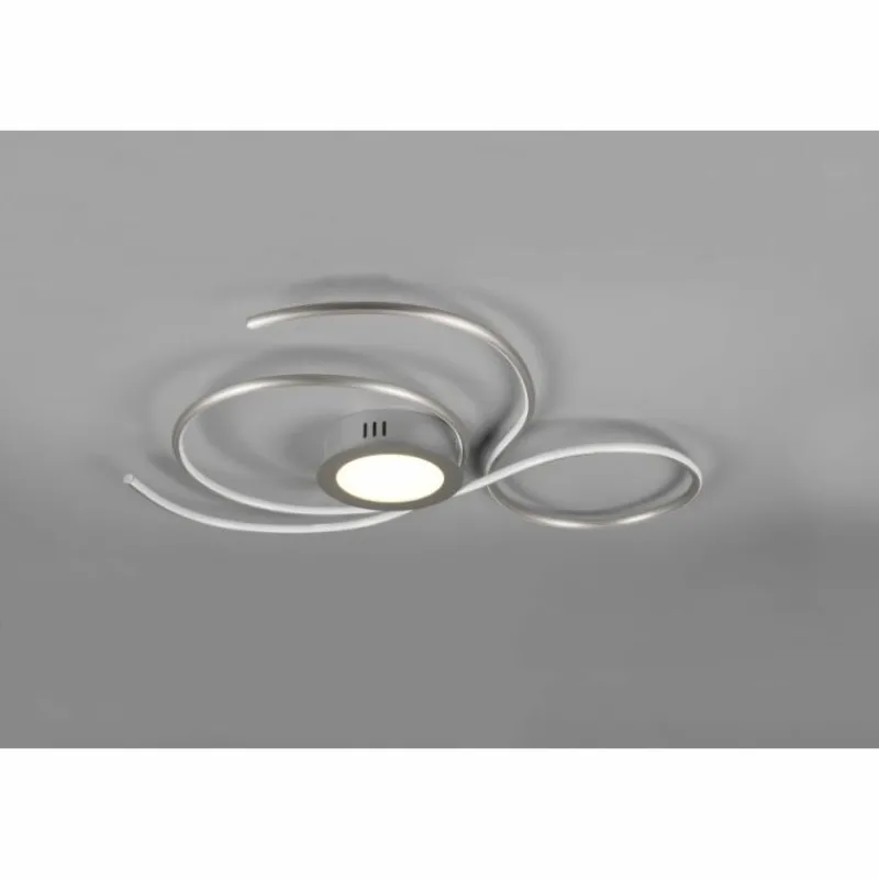 Luminaires Trio Plafonnier Trio-Leuchten Jive LED Nickel mat, 1 lumière* Éclairage Led
