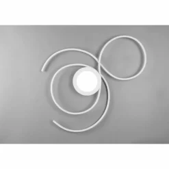 Luminaires Trio Plafonnier Trio-Leuchten Jive LED Blanc, 1 lumière, Télécommandes* Éclairage Led