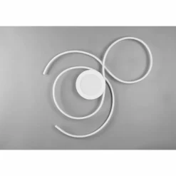 Luminaires Trio Plafonnier Trio-Leuchten Jive LED Blanc, 1 lumière, Télécommandes* Éclairage Led