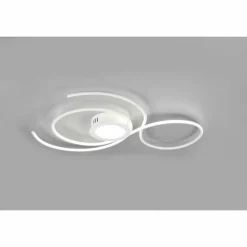 Luminaires Trio Plafonnier Trio-Leuchten Jive LED Blanc, 1 lumière, Télécommandes* Éclairage Led