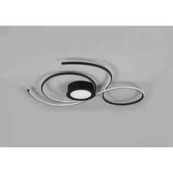 Luminaires Trio Plafonnier Trio-Leuchten Jive LED Noir, 1 lumière, Télécommandes* Éclairage Led