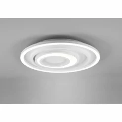 Luminaires Trio Plafonnier Trio-Leuchten Kagawa LED Blanc, 1 lumière, Télécommandes* Éclairage Led