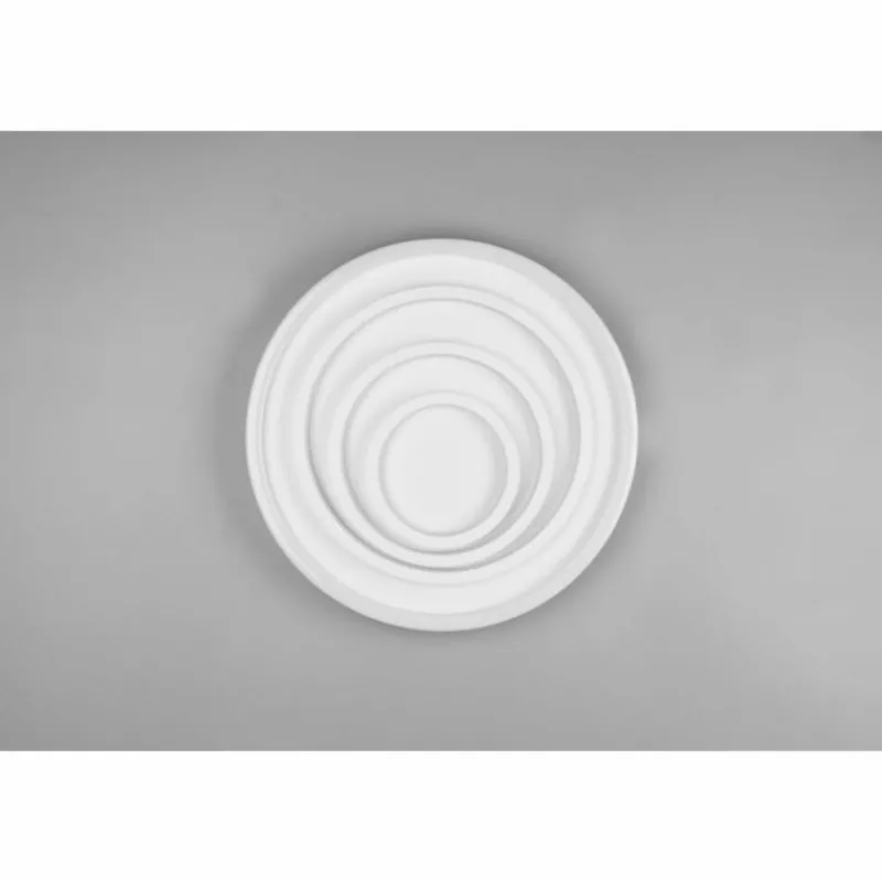 Luminaires Trio Plafonnier Trio-Leuchten Kagawa LED Blanc, 1 lumière, Télécommandes* Éclairage Led