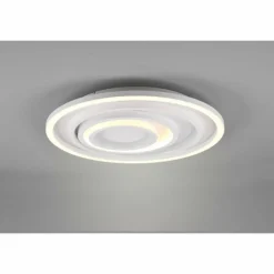 Luminaires Trio Plafonnier Trio-Leuchten Kagawa LED Blanc, 1 lumière, Télécommandes* Éclairage Led