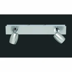 Luminaires Rustiques-Luminaires Trio Plafonnier Trio-Leuchten Michael Nickel mat, 2 lumières