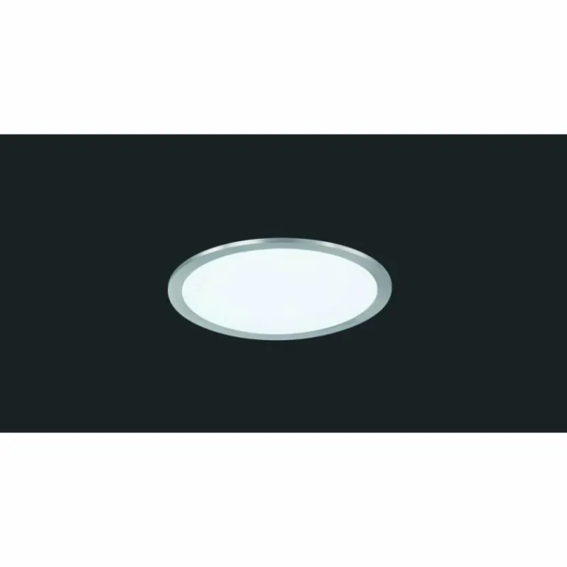Luminaires Trio Plafonnier Trio-Leuchten Phoenix LED Nickel mat, 1 lumière* Éclairage Led
