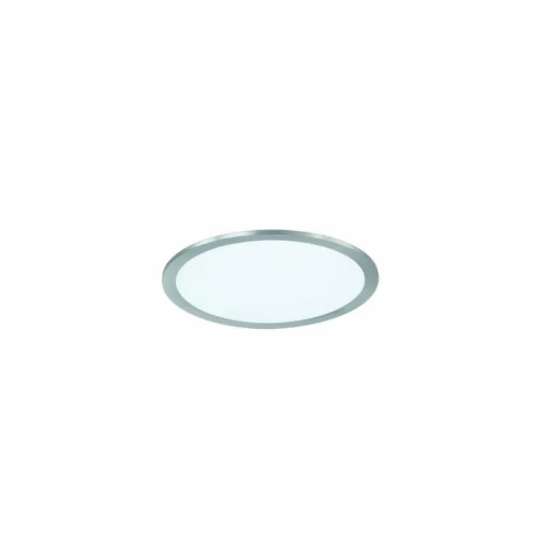 Luminaires Trio Plafonnier Trio-Leuchten Phoenix LED Nickel mat, 1 lumière* Éclairage Led