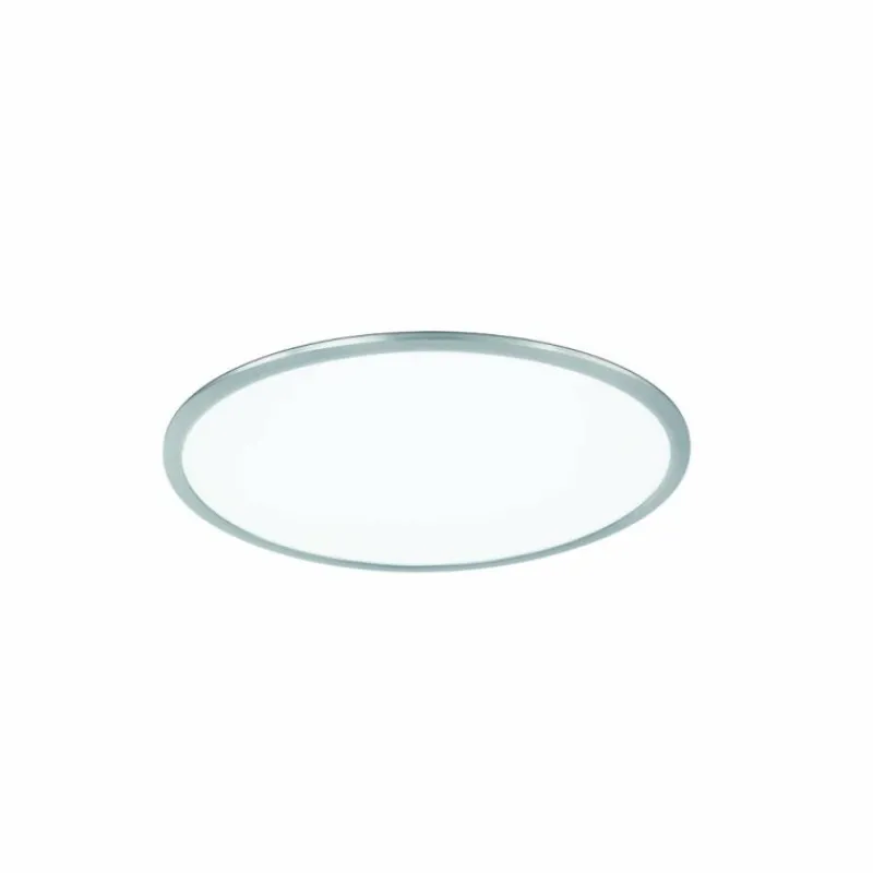 Luminaires Trio Plafonnier Trio-Leuchten Phoenix LED Nickel mat, 1 lumière* Éclairage Led