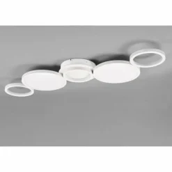 Luminaires Trio Plafonnier Trio-Leuchten Salsa LED Blanc, 1 lumière* Éclairage Led