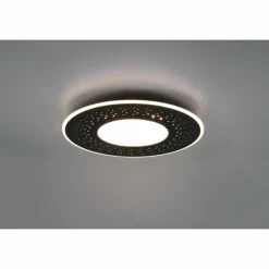 Luminaires Trio Plafonnier Trio-Leuchten Verus LED Noir, 1 lumière, Télécommandes* Éclairage Led