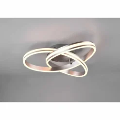 Luminaires Trio Plafonnier Trio-Leuchten Yara LED Nickel mat, 1 lumière* Éclairage Led