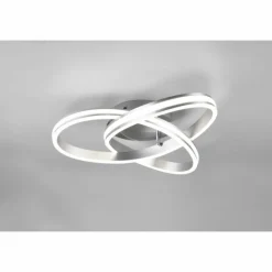 Luminaires Trio Plafonnier Trio-Leuchten Yara LED Nickel mat, 1 lumière* Éclairage Led